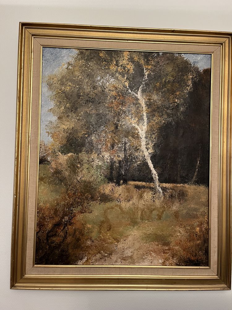 Un coin de FORET de RAMBOUILLET � L'AUTOMNE Huile sign� 250 Neuilly-sur-Seine (92)