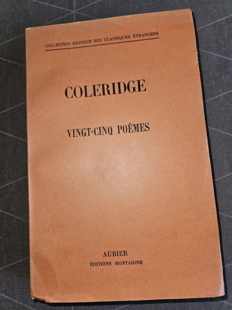 Colerige 25 po�mes ed.bilingue Ed.1945 0 Villars (42)