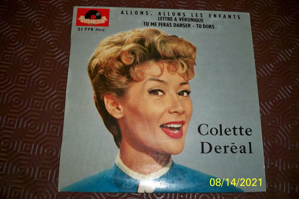 COLETTE DEREAL  45 TOURS 10 Sucy-en-Brie (94)