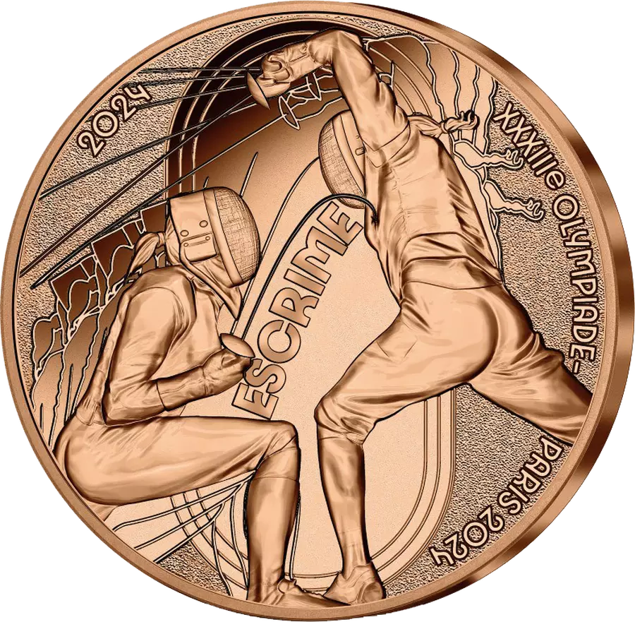 Collection de 1/4e -JO 2024 - Sports Escrime 10 Dourdan (91)