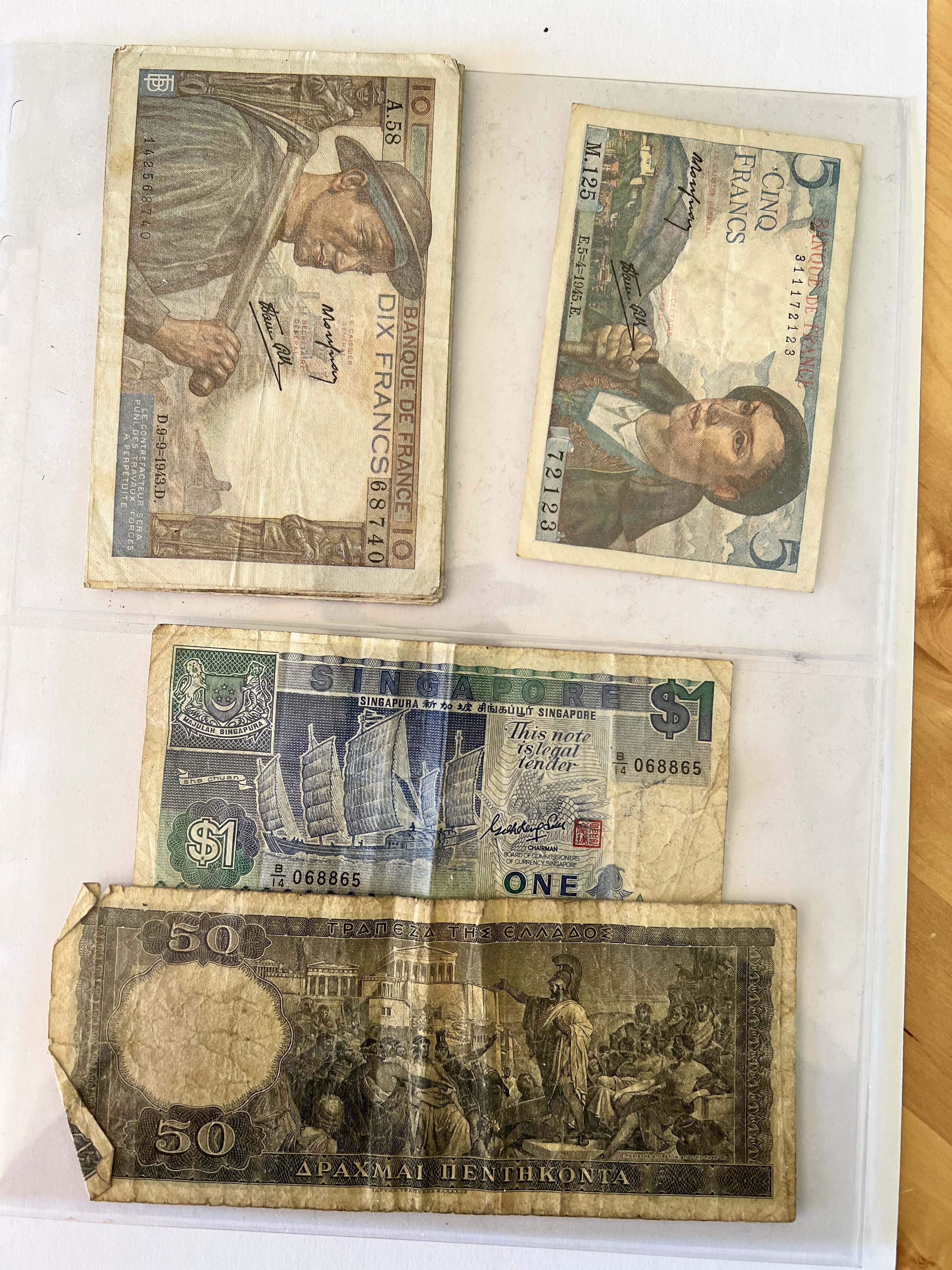 collection de billets et anciennes pi�ces de monnaies 0 Sainte-Genevi�ve-des-Bois (91)