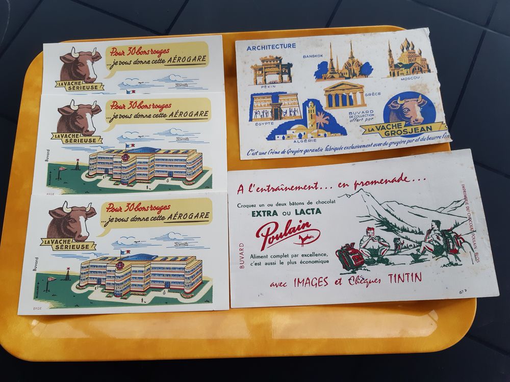 Collection 5 Buvards Vache S�rieuse et autres... 10 Le Vernois (39)