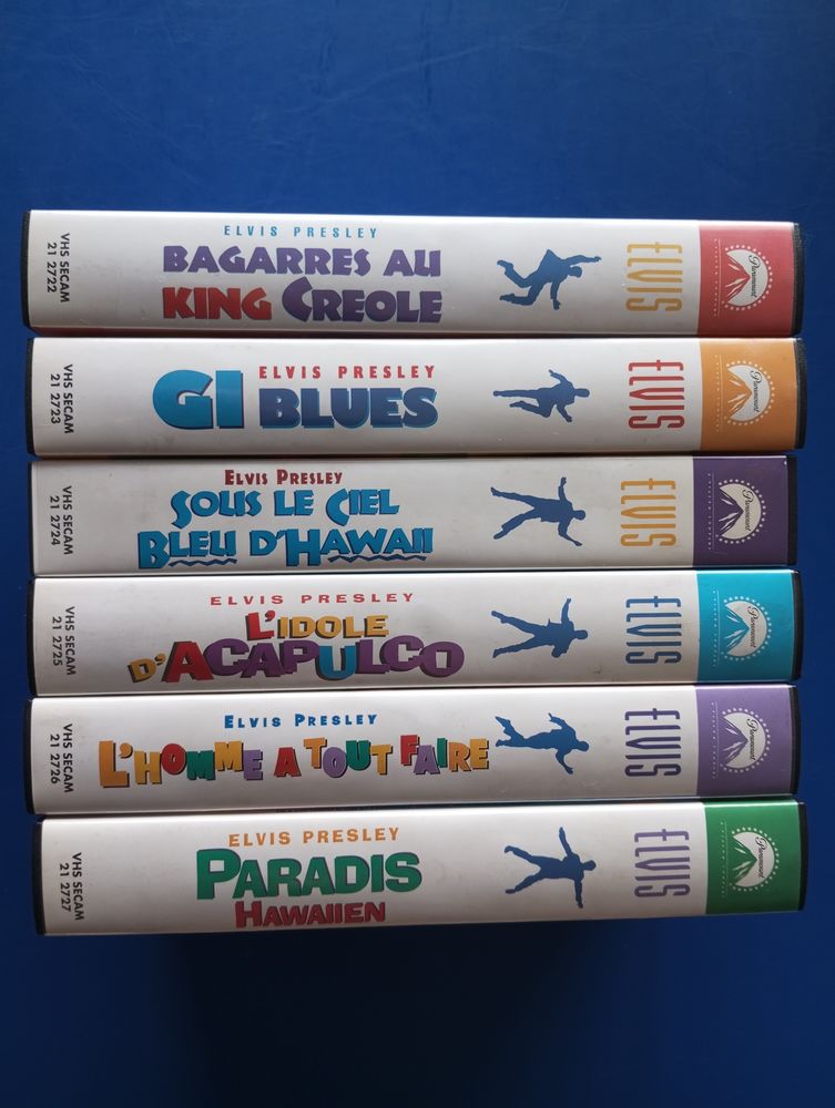 collection 6 vhs k7 cassette vid�o films elvis presley 20 Toul (54)