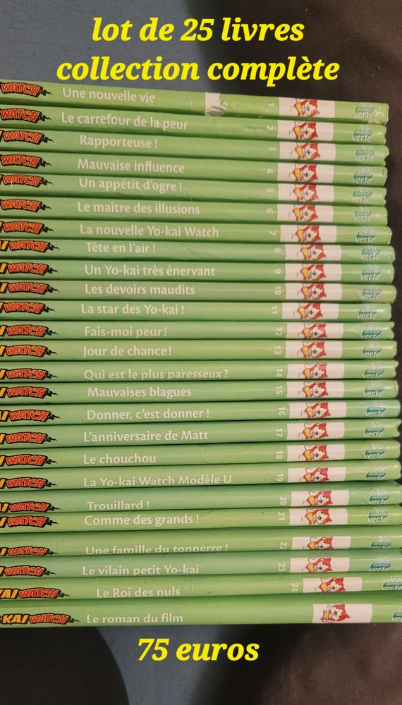 Collection compl�te yo kai watch + le film  6/9 ans 
75 �vreux (27)