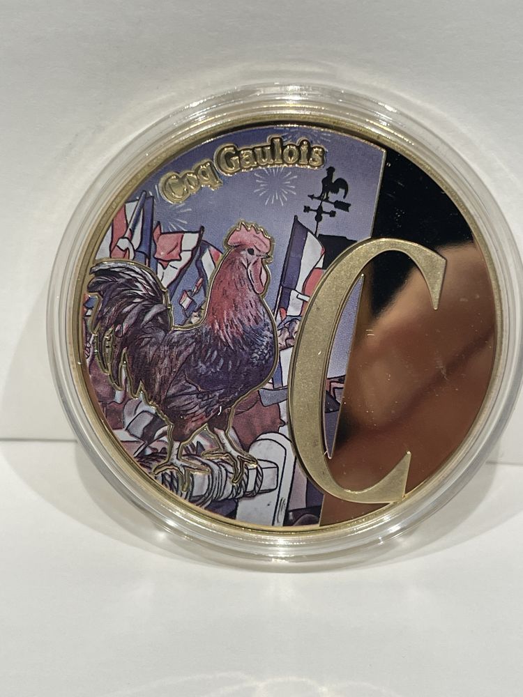 Collection La France de A � Z la frappe   C - Coq gaulois   7 Dourdan (91)