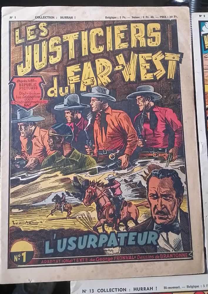  Collection hurrah lot  BD ann�es 1948 6 num�ros 70 Cachan (94)