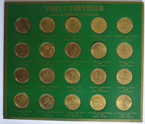 Collection Jetons et pr�sentoir publicitaire Total 1970 30 Vend�me (41)
