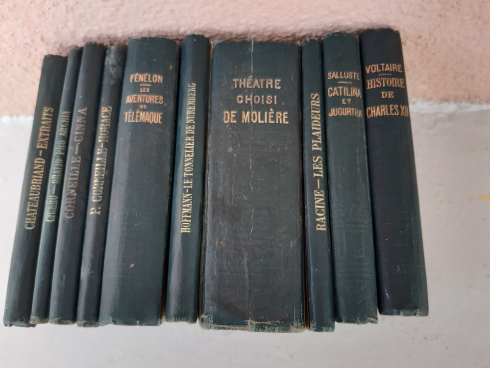 Collection Livres 1900 VOLTAIRE, SALLUSTRE, MOLIERE , etc... 10 Le Vernois (39)