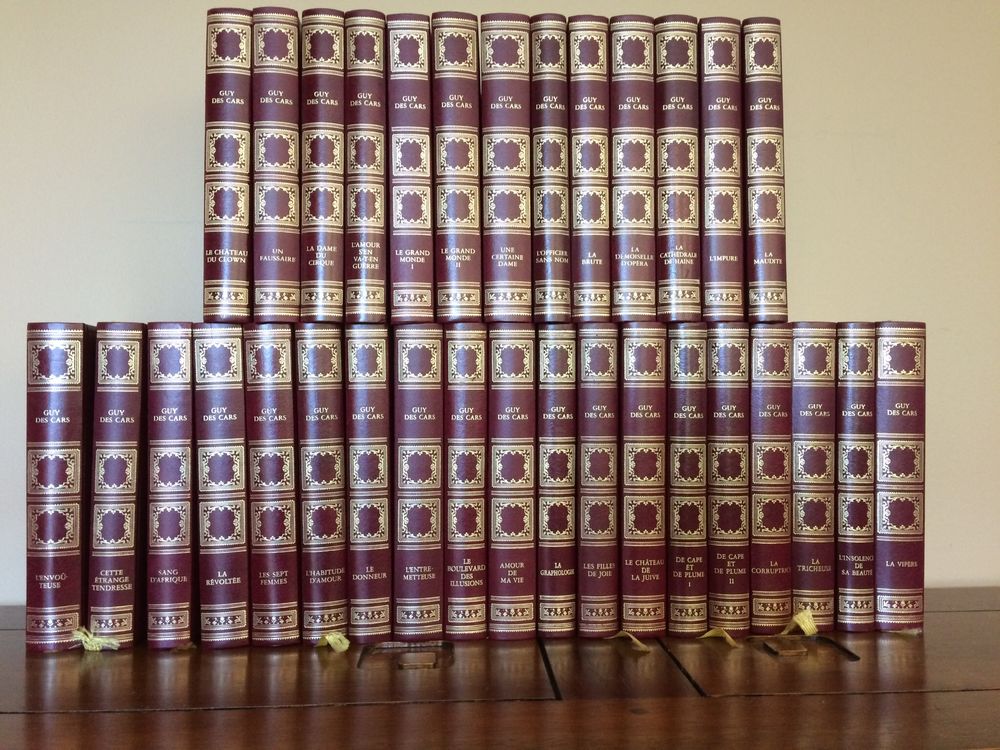 collection livres reli�s cuir Guy des Cars 200 Saint-R�my-de-Blot (63)