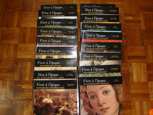 collection de  18 livres: VIVRE A L' EPOQUE DE 10 Sevran (93)