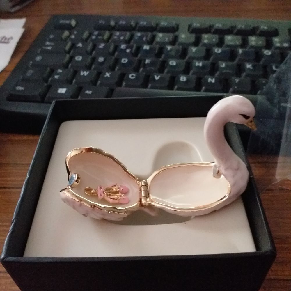 Collection MONET, cygne en porcelaine, avec Ballerinei 200 Aubagne (13)