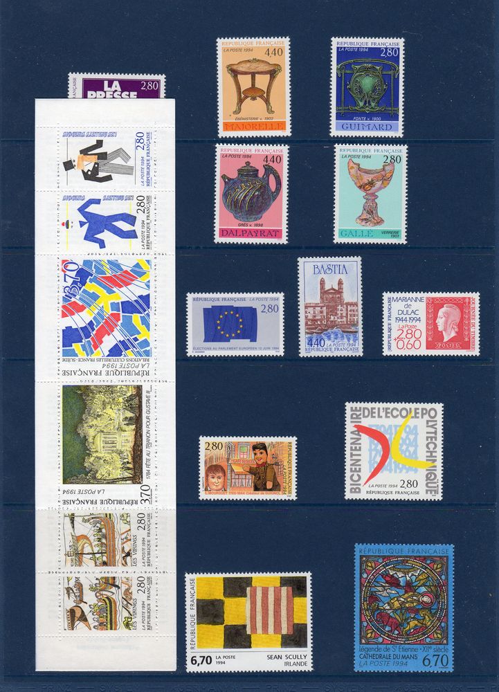 COLLECTION PHILATELIQUE 1994 15 Caumont (09)