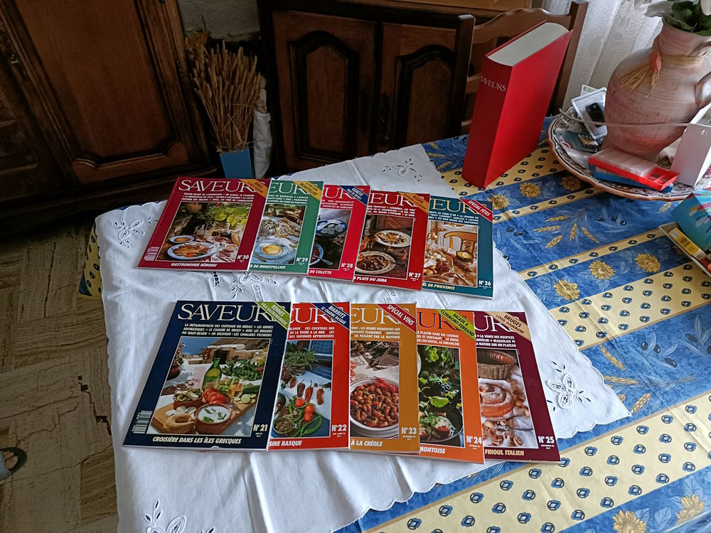 Collection de revues culinaires SAVEUR MAGAZINE DU N�21 AU N 220 Grasse (06)