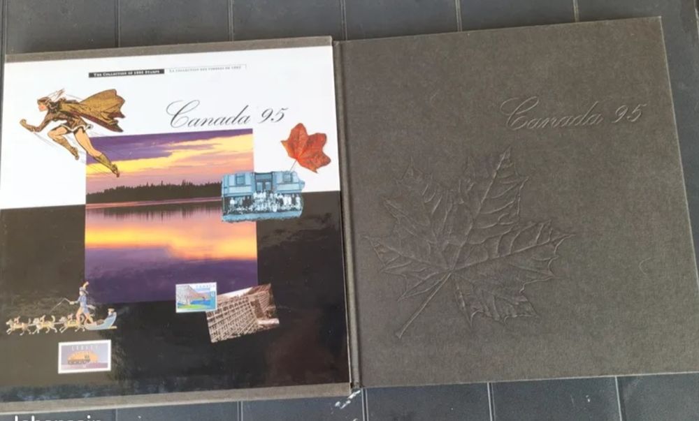 Collection des timbres du Canada 1995 en livret annuel 28 Briey (54)
