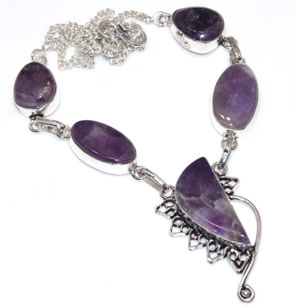 Collier AMETHYSTE, Plaqu� argent 925 21 Saint-Savin (86)