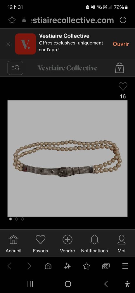 Collier Christian DIOR -  Perles v�ritables/fermoir argent� 300 Saint-Blaise (74)