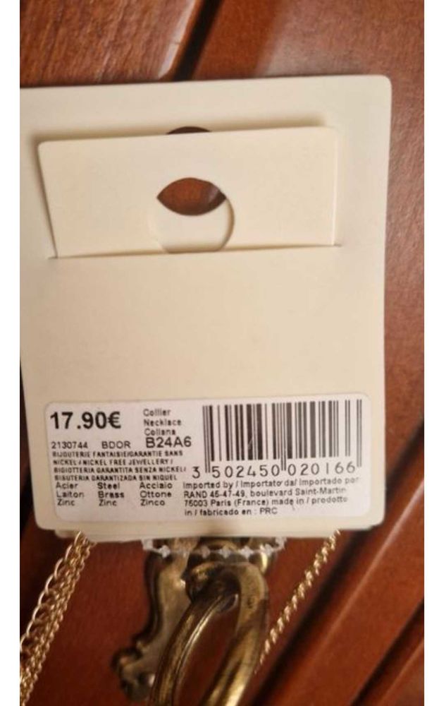 Collier dor� NEUF 7 Courbevoie (92)