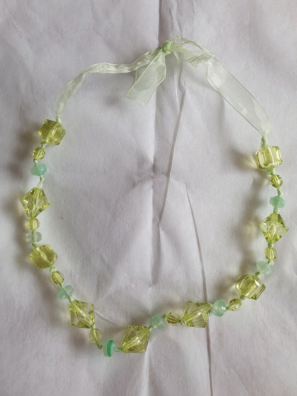 Collier fantaisie - vert 2 Aubvillers (80)