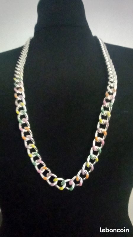 Collier maille gourmette acier inoydable 74 cm 15 Besan�on (25)