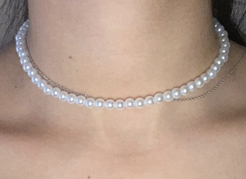 Collier perl� blanc ras du cou neuf 0 Montpellier (34)