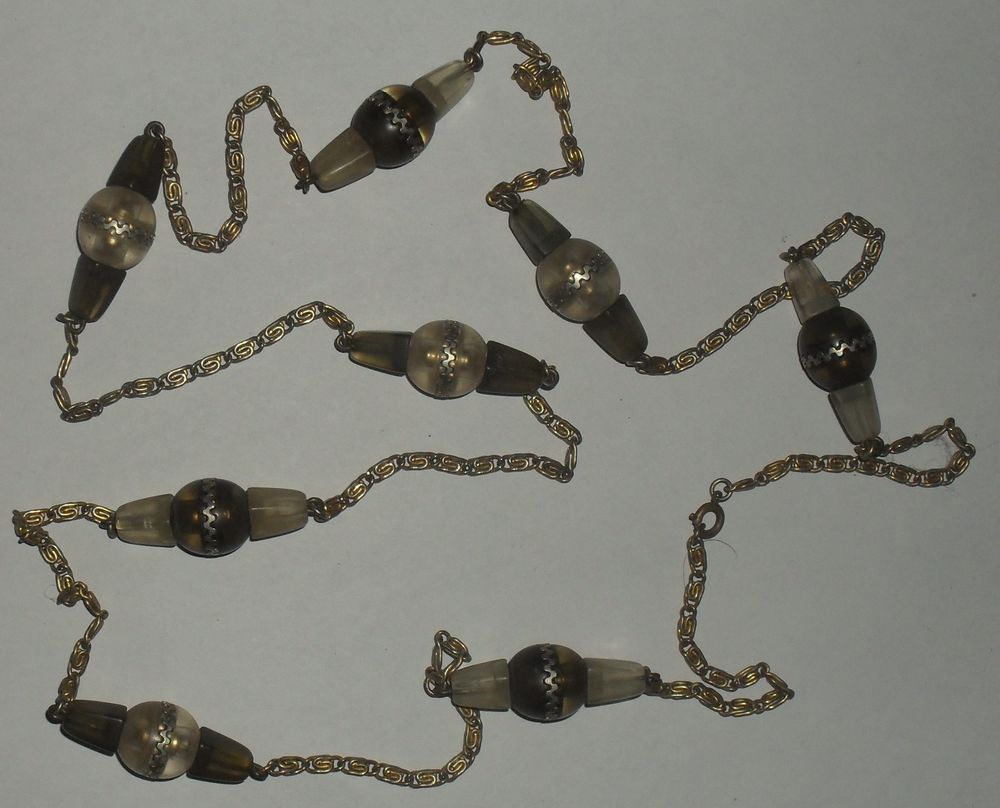 Collier tr�s long 106cm avec 8 sph�res 15 Montreuil (93)