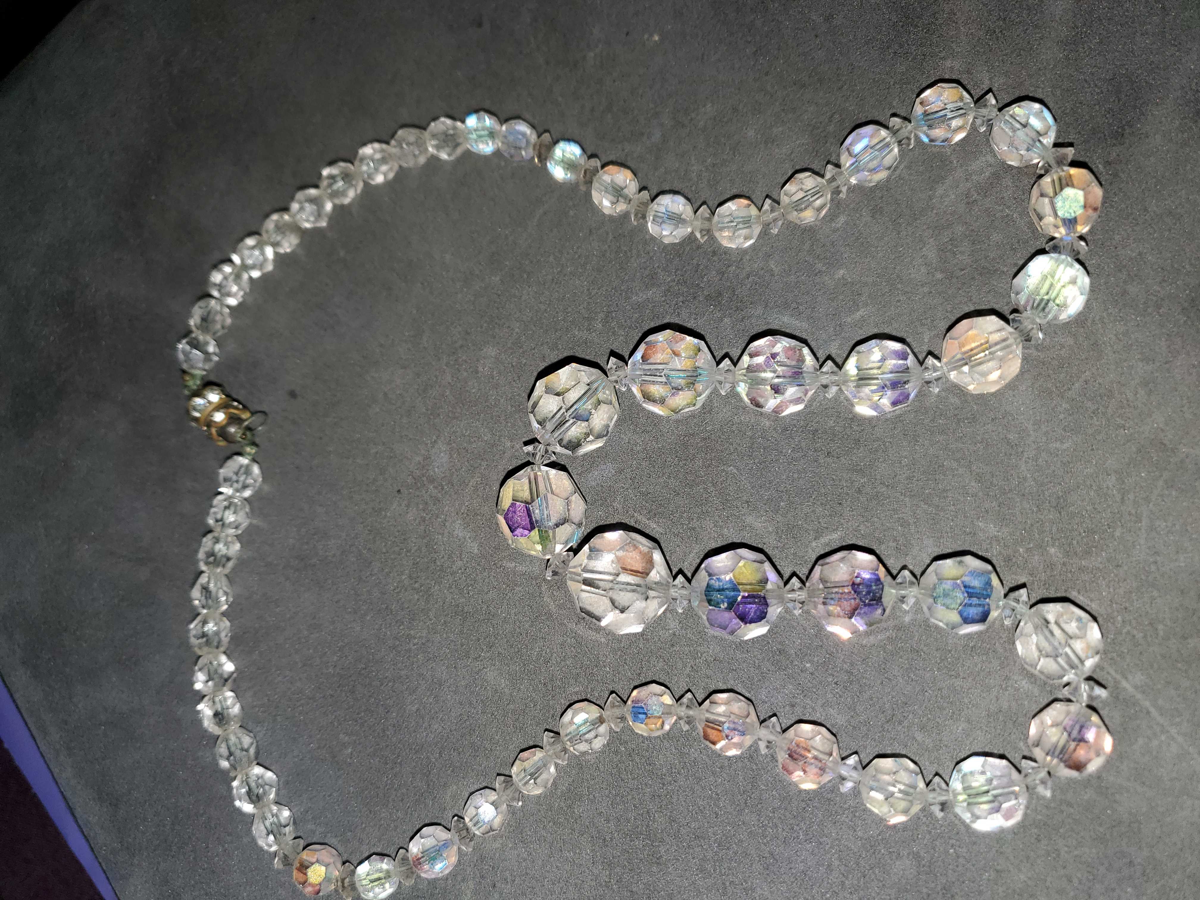 collier vintage perles �  facettes 50 Ch�tellerault (86)