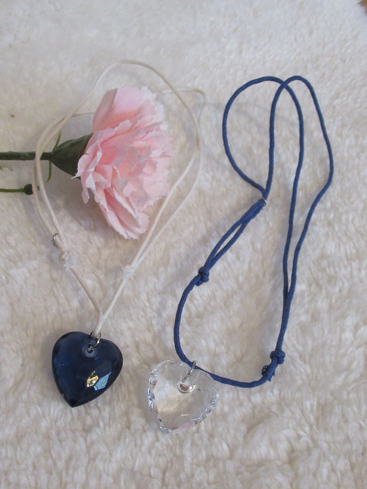 Lot de 2 Colliers fantaisistes - coeurs (transparent et bleu 4 Livry-Gargan (93)