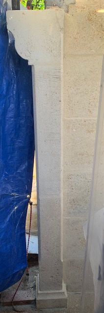 Colonne pierre personnaliser 0 Saint-L�onard (76)