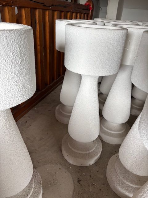 74 colonnes avec extr�mit� bac floral 50 Mouroux (77)