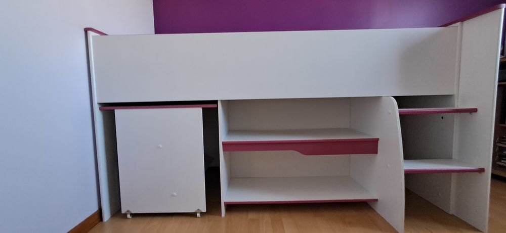 Combin� lit/bureau avec matelas 120 Mionnay (01)