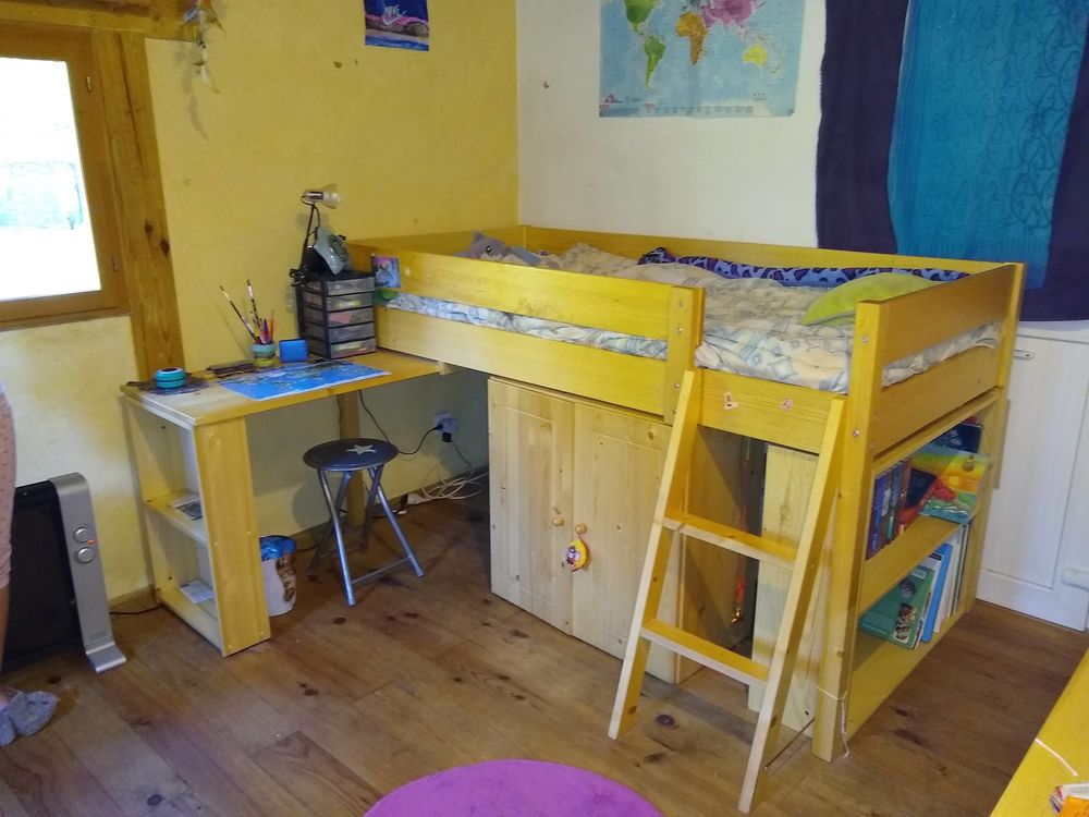 Lit combin� en pin massif 190 Saugnac-et-Muret (40)