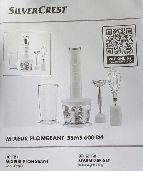 Combin� mixeur plongeant Silvercrest : verre mesureur 5 Beauchamp (95)