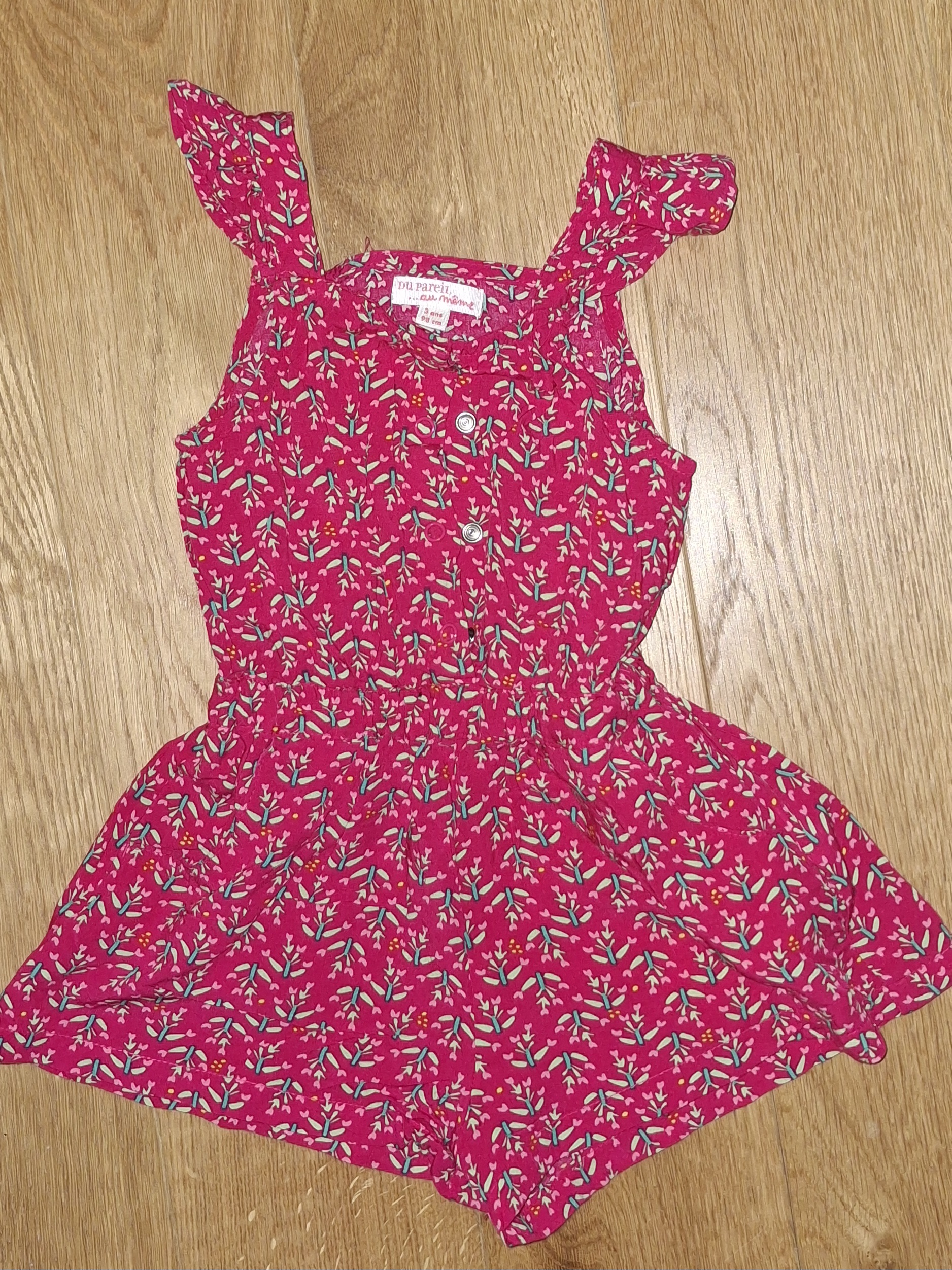 Combishort sans manches rose marque du pareil au m�me 3 ans 5 Villiers (86)