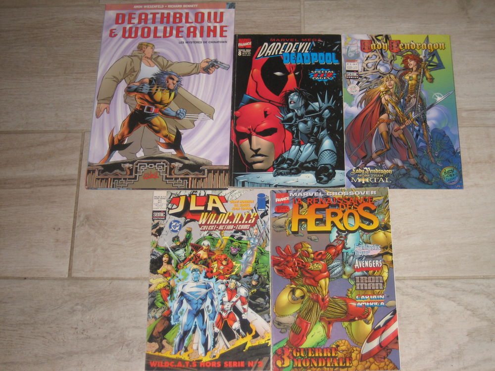 lot 5 comics cross over marvel dc image JLA wildcats deadpool wolverine etc 20 C�zy (89)