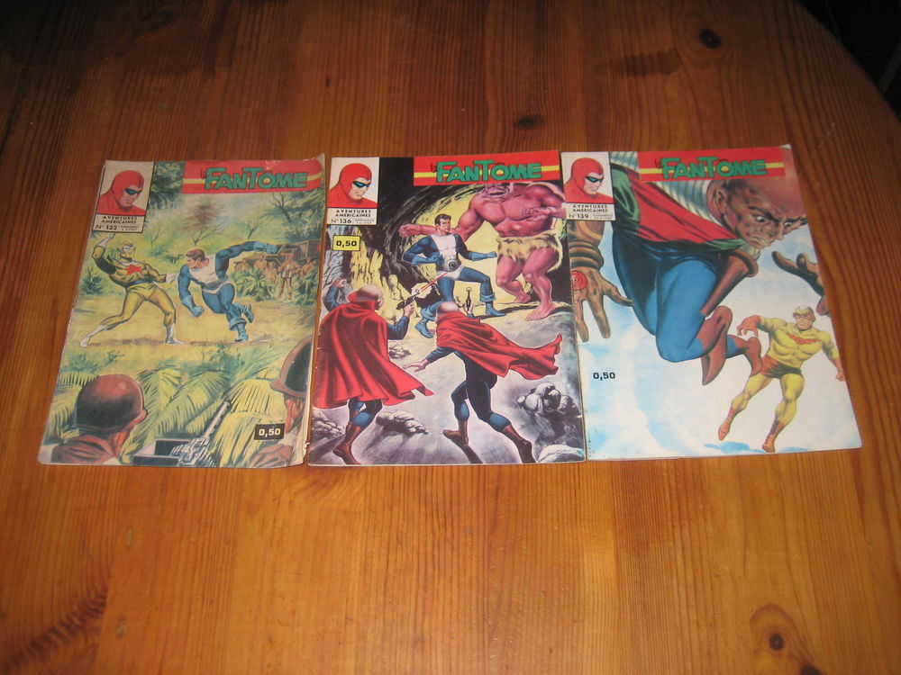 lot 3 comics LE FANTOME aventures am�ricaines132+136+139 avec tonnerre 1967 10 C�zy (89)