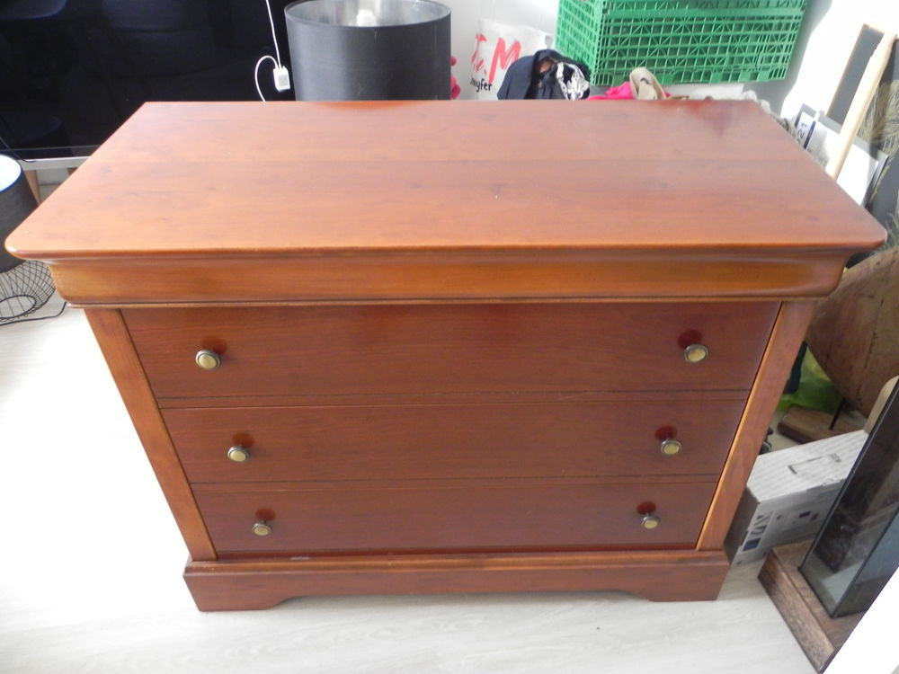  Commode en bois 3 tiroirs 70 Lombreuil (45)