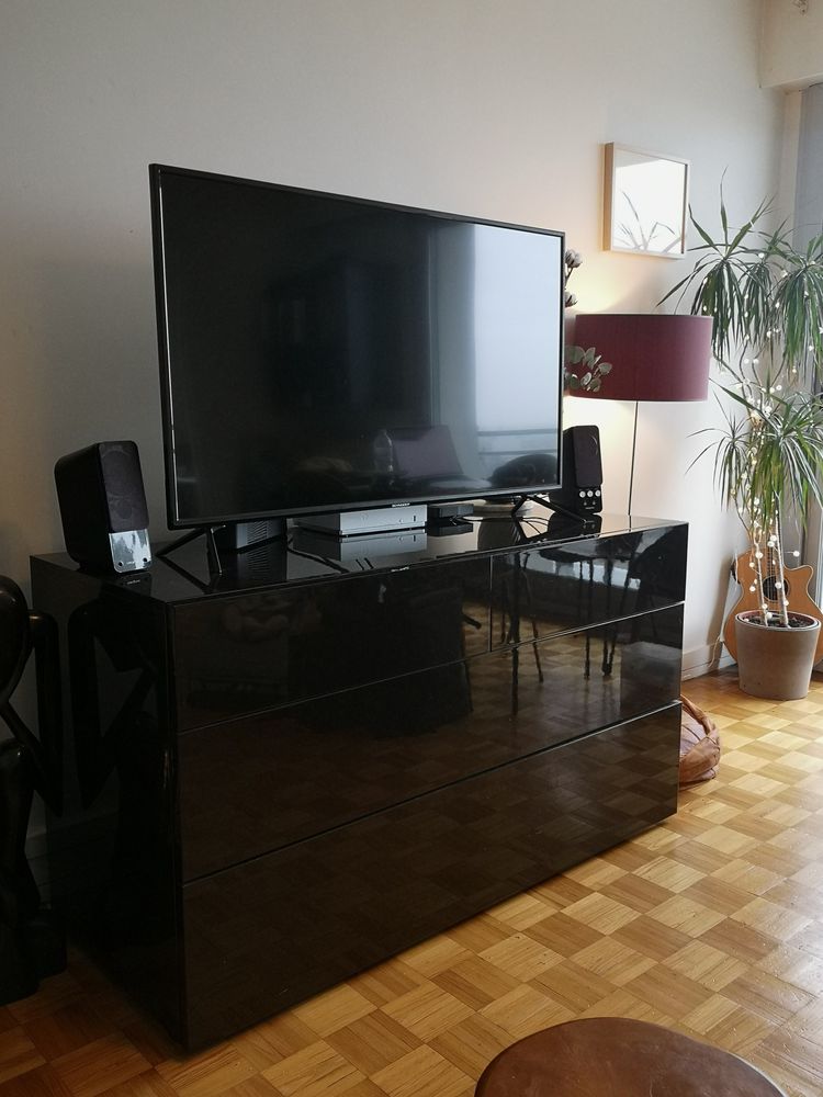 Commode HABITAT - noire laqu�e 150 Paris 12 (75)