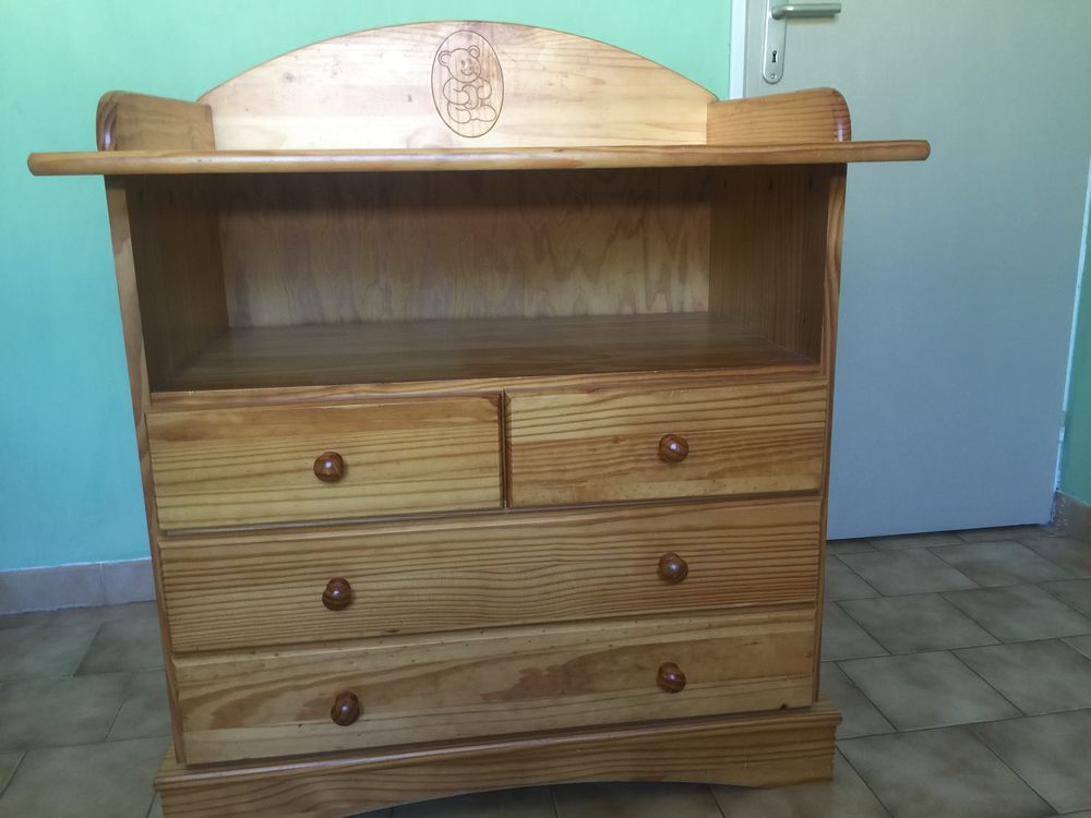 Commode à langer en pin massif