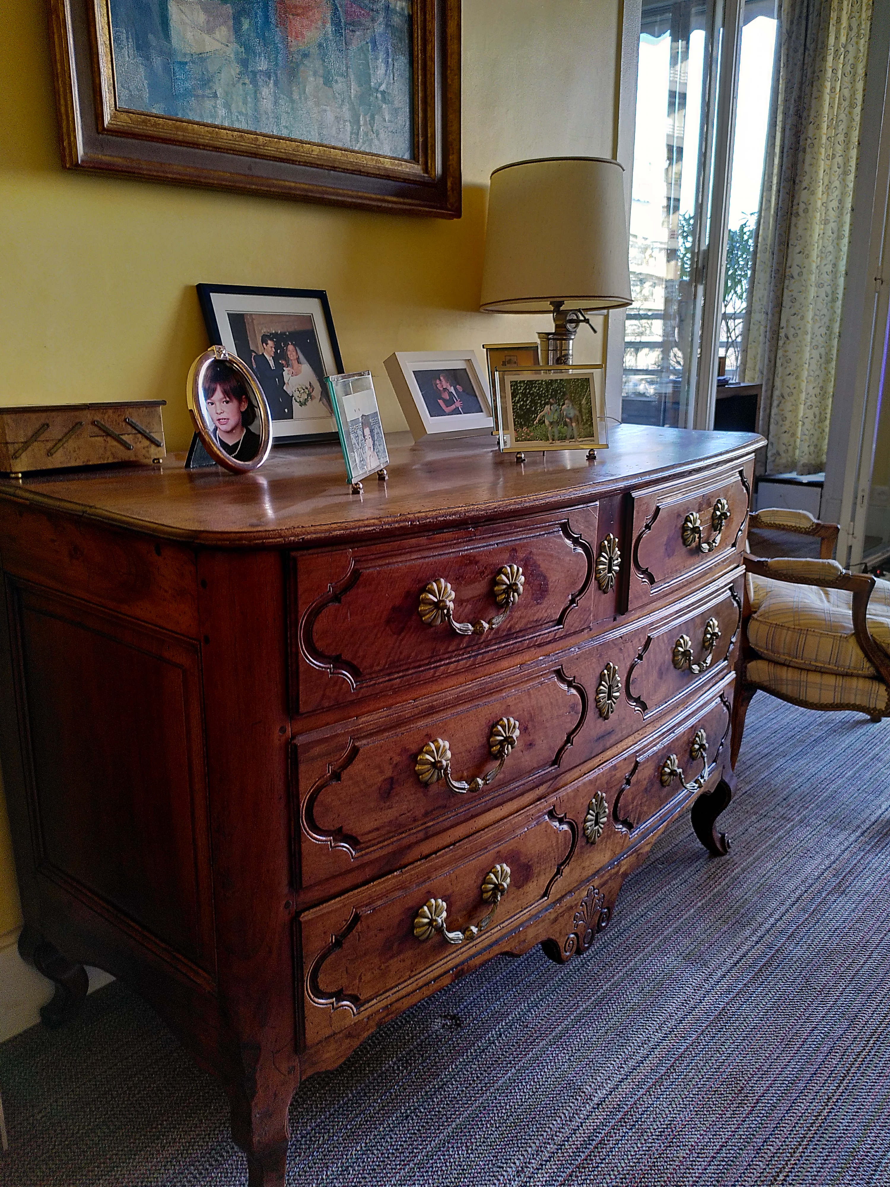 Commode Louis XV d'�poque bois massif 1900 Paris 16 (75)