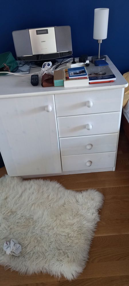 Commode pin massif blanche 0 Lyon 8 (69)