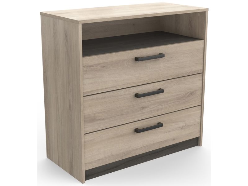 Commode 3 tiroirs colorie ch�ne clair 70 Ch�teau-Renard (45)