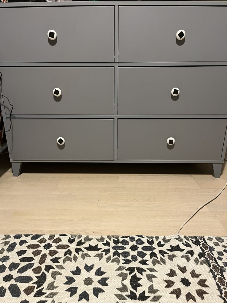 Commode 6 tiroirs grise 80 Cabri�res (30)