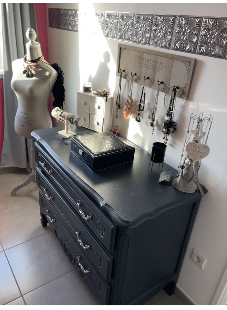 Commode 3 tiroirs poign�es argent�es 0 Dunkerque (59)