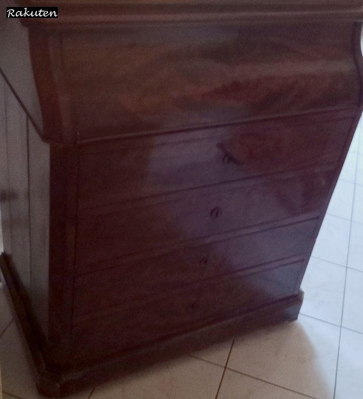 Commode de Toilette en Acajou & Marbre (1850) 350 Compeyre (12)