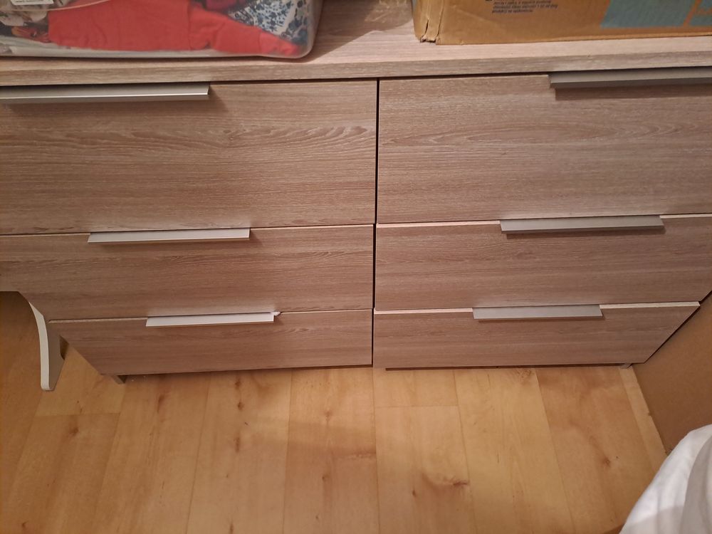 Lot 2 commodes bois 6 tiroirs 140 Lesneven (29)