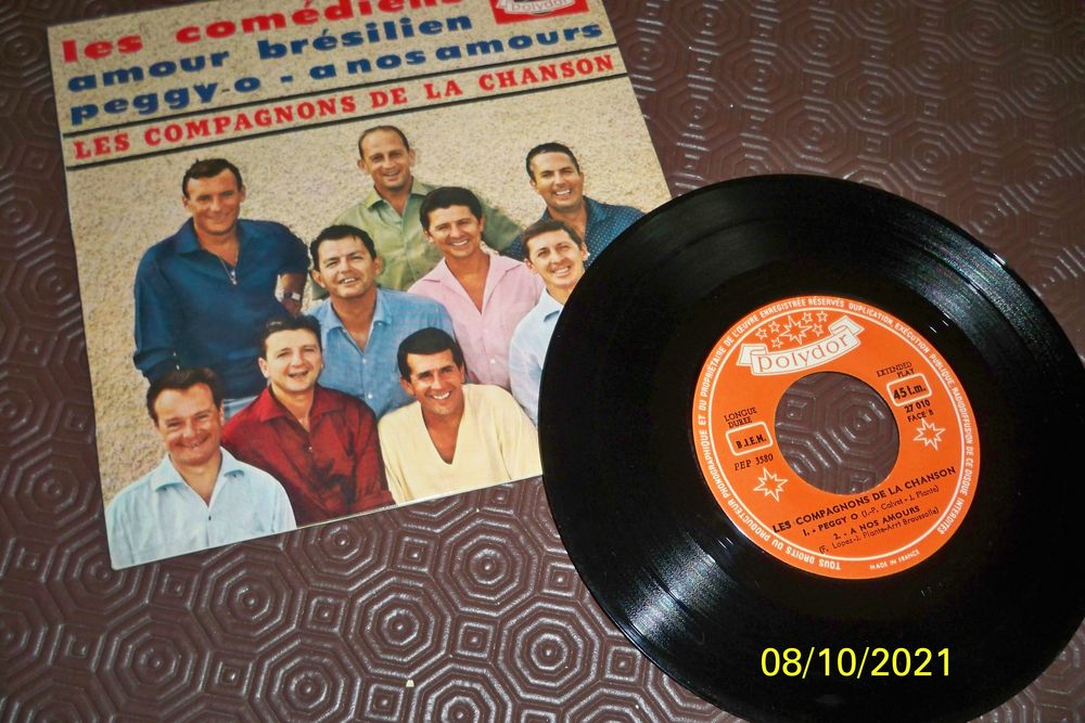 LES COMPAGNONS DE LA CHANSON 45T 10 Sucy-en-Brie (94)