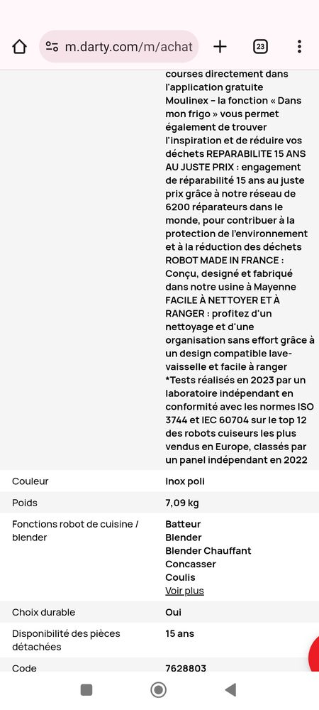 Companion XL de chez MOULINEX 280 Le Tr�voux (29)