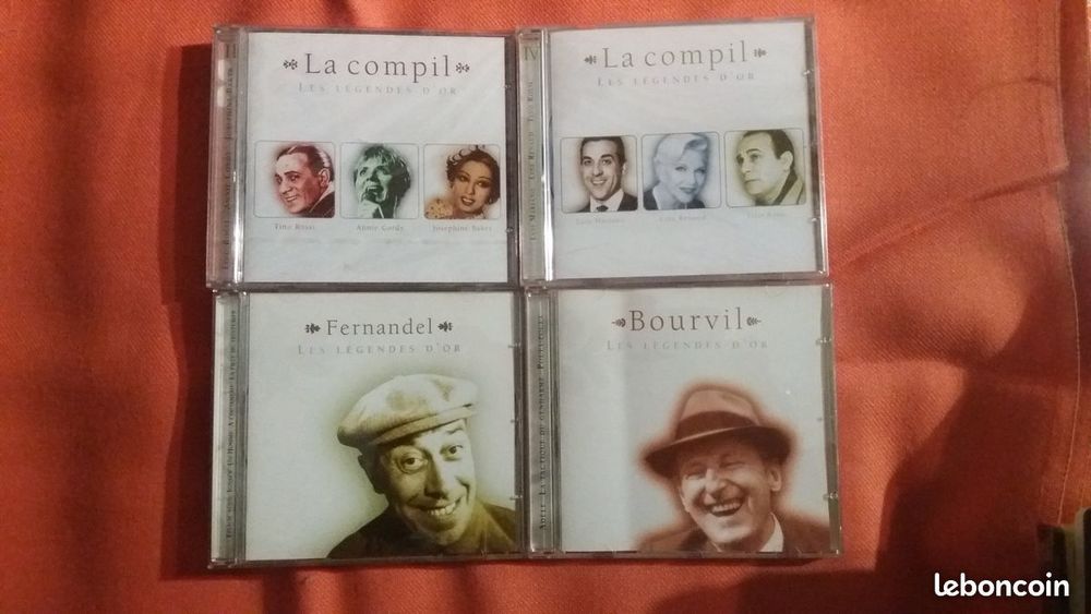4 CD la compil et bourvil et fernandel 12 Toulon (83)