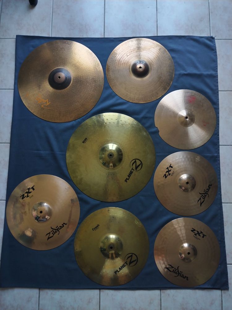 SET COMPLET DE 8 CYMBALES !! 200 Junas (30)