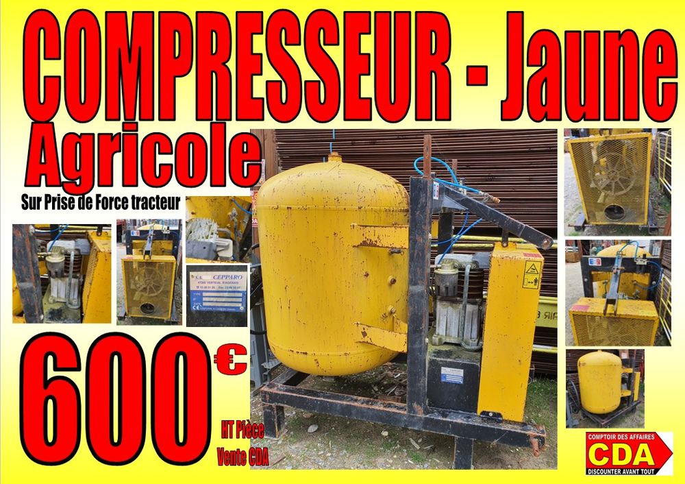 COMPRESSEUR Jaune AGRICOLE - Pour Prise de Force 720 Saint-Porquier (82)